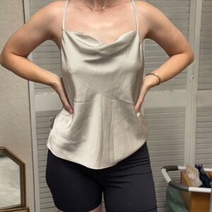 Abercrombie & Fitch Silver Camisole Top